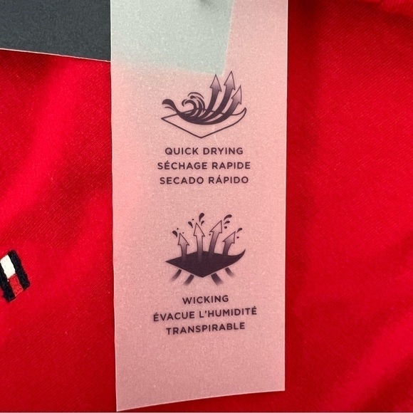 Tommy Hilfiger Men’s Pullover Shirts Sz Medium Color Red Short Sleeves $39.50 - Picture 9 of 11